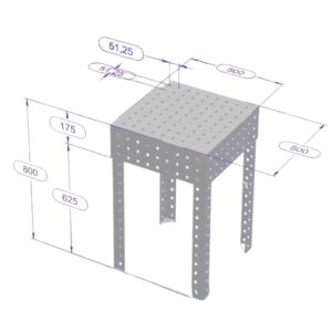 Heavy-duty Weld Table Without Gas Nitrided